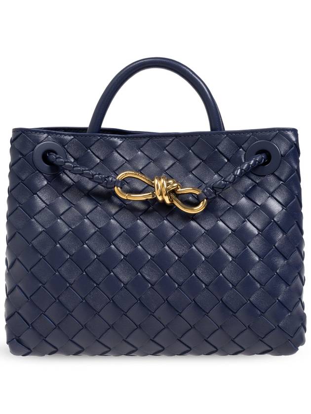 Bottega Veneta Shoulder Bag Andiamo Small, Women's, Navy Blue - BOTTEGA VENETA - BALAAN 6