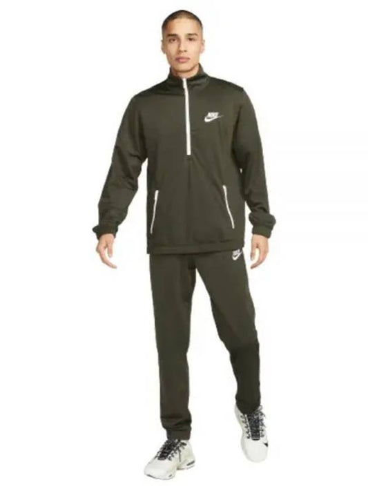 Polyknit Quarter Zip Training Tracksuit Dark Green - NIKE - BALAAN 2