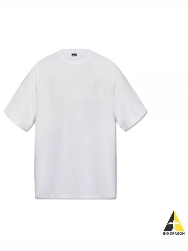 Le Typo Cotton Short Sleeve T-shirt White - JACQUEMUS - BALAAN 2