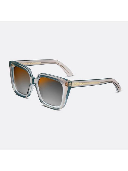 MIDNIGHT S11 Sunglasses Transparent Gray Blue Square DMNGS1IXR 45A5 - DIOR - BALAAN 1