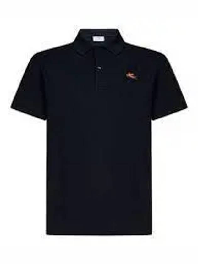 Cotton Polo Shirt Black - ETRO - BALAAN 2