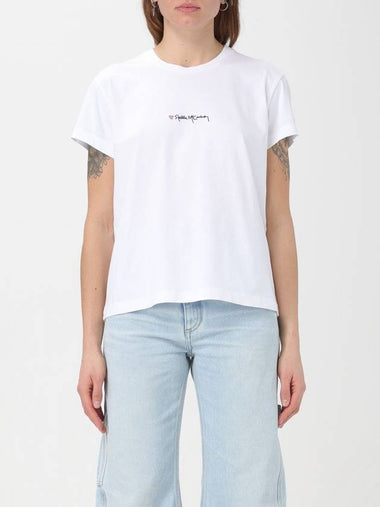 T-shirt Stella McCartney in jersey con logo - STELLA MCCARTNEY - BALAAN 1