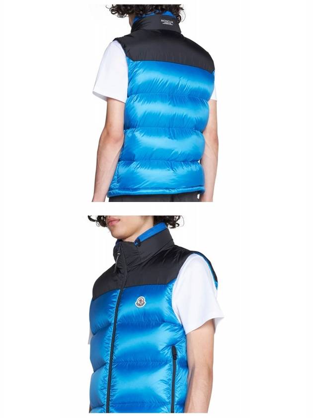 Ophrys Logo Patch Nylon Padded Vest Blue - MONCLER - BALAAN 6