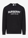 Logo Intarsia Wool Blend Knit Top Black - BURBERRY - BALAAN 4