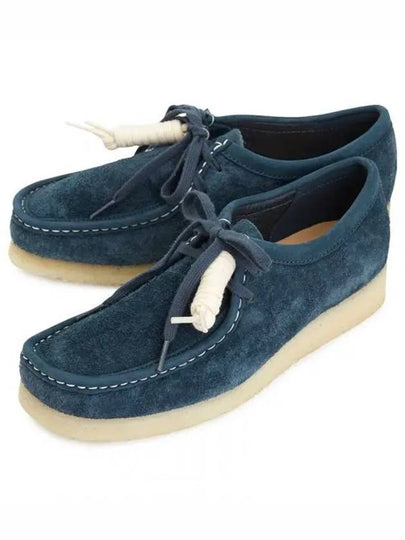 Originals Wallabee Suede Loafers Navy - CLARKS - BALAAN 2