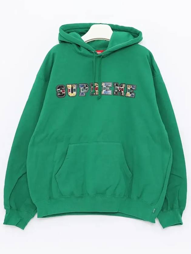 SW58 GREEN patchwork hoodie - SUPREME - BALAAN 2