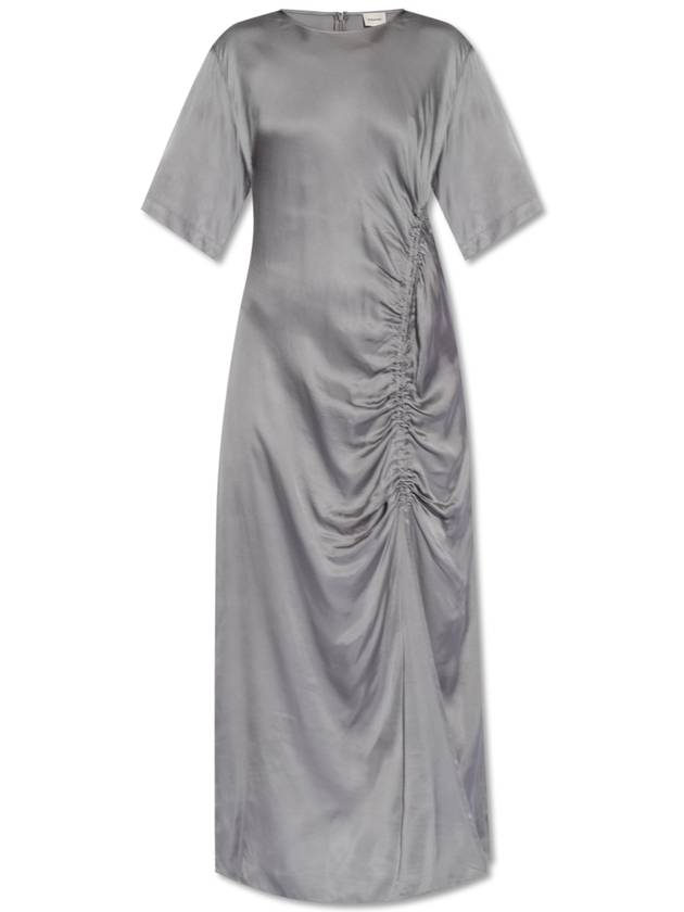 HERSKIND Satin Dress ‘Sabastian’, Women's, Grey - BIRGITTE HERSKIND - BALAAN 1