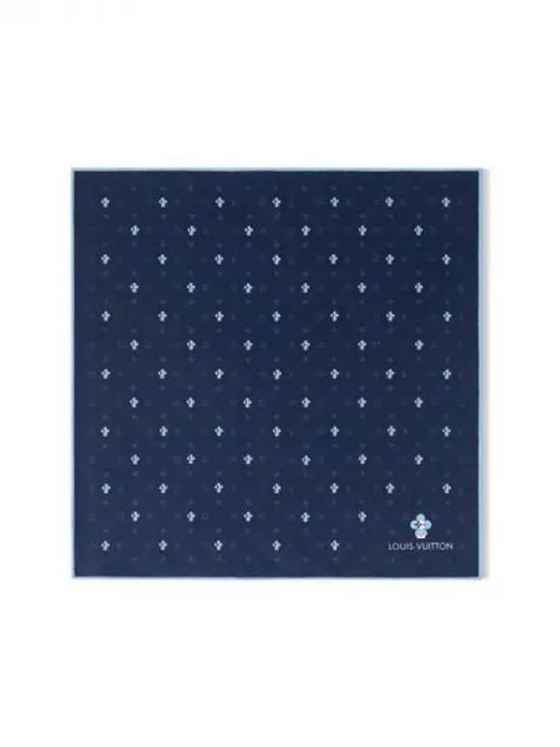 Monogram Small Vivienne Pocket Square Navy - LOUIS VUITTON - BALAAN 2