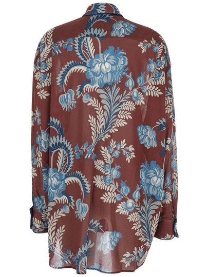 Bordeaux Shirt With All-Over Paisley Motiv In Viscose Woman - ETRO - BALAAN 2