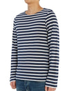 Minquiers Modern Stripe Long Sleeve T-Shirt Navy - SAINT JAMES - BALAAN 4