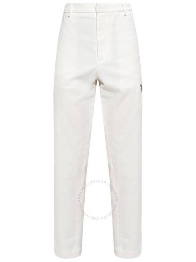 Moncler Cotton Trousers With Logo, Brand Size 46 (Waist Size 30") - MONCLER - BALAAN 1