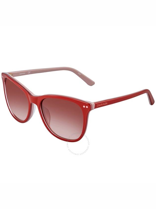 Calvin Klein Red Gradient Cat Eye Ladies Sunglasses CK18510S 610 57 - CALVIN KLEIN - BALAAN 1