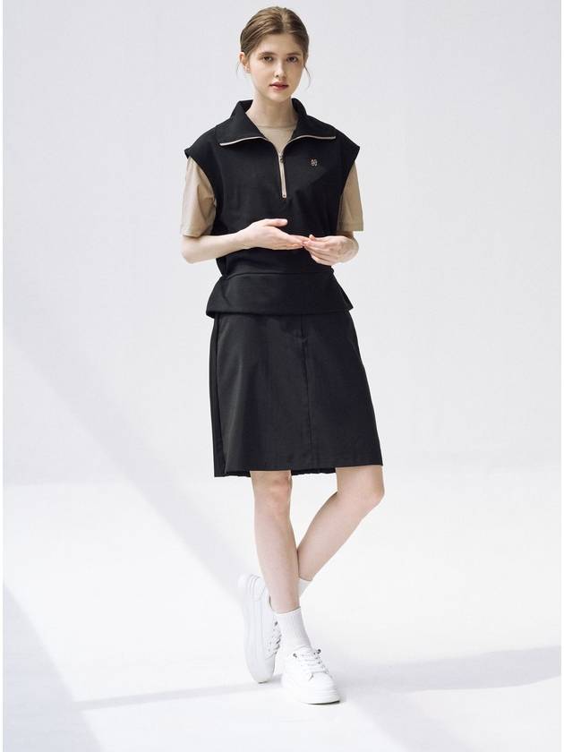 A Line Pleated Skirt Black - AIMSWING+8 - BALAAN 3