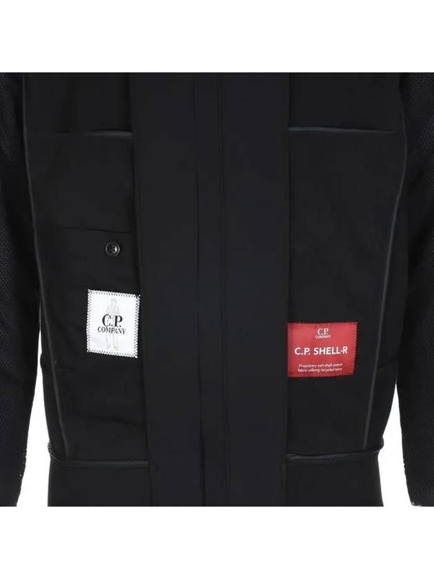 Lens Wappen Patch Zip Up Hoodie Black - CP COMPANY - BALAAN 9