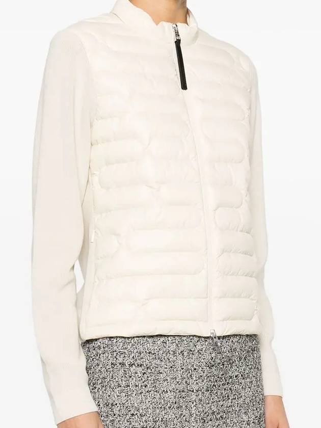 Women's Padded Down Cotton Zip-Up Jacket White - MONCLER - BALAAN 4