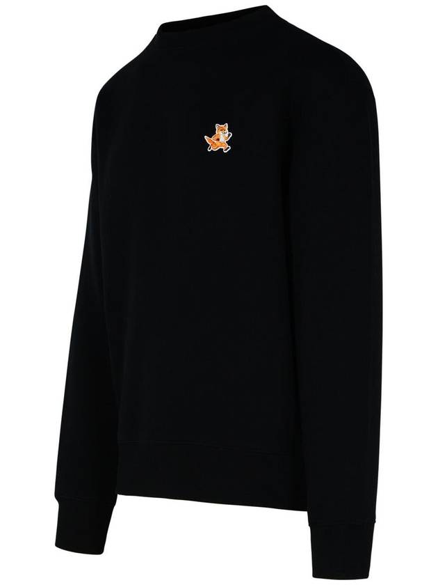 Fox Cotton Sweatshirt Black - MAISON KITSUNE - BALAAN 3