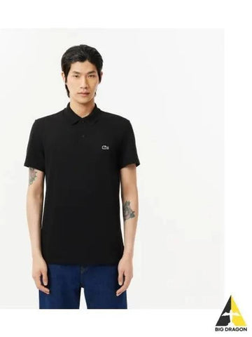 Basic short sleeve polo black - LACOSTE - BALAAN 1