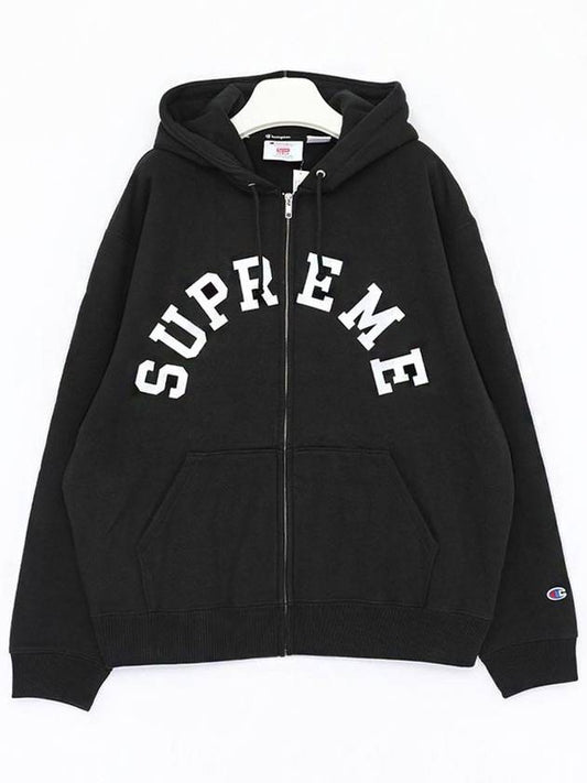 SS24SW37 BLACK Champion Collaboration Jacket - SUPREME - BALAAN 1