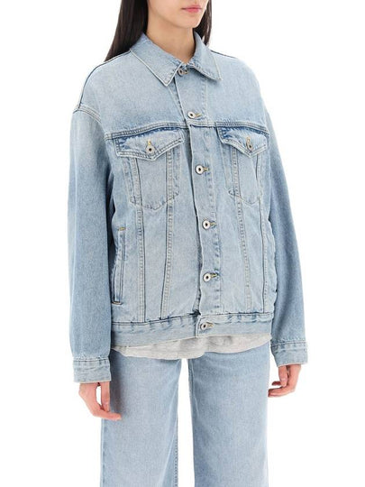 oversized denim jacket - INTERIOR - BALAAN 2