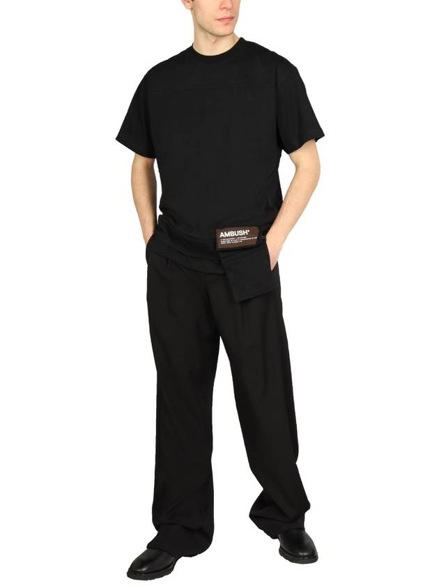 Men's Waist Pocket Short Sleeve T-Shirt Black Chocolate - AMBUSH - BALAAN 3