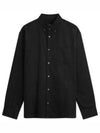 Mateo Logo Long Sleeve Shirt Black - A.P.C. - BALAAN 1