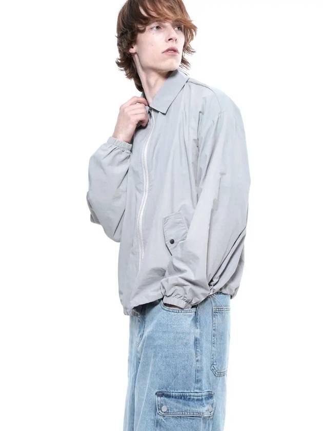 Men s SCWJ LG seersucker collar windbreaker jumper light gray - CHANCE'S NOI - BALAAN 8