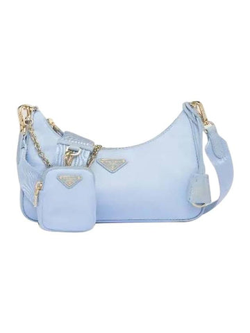 Re-Edition 2005 Re-Nylon Shoulder Bag Pale Blue - PRADA - BALAAN 1