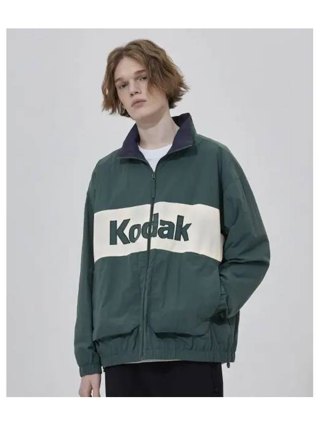 KODAK Big Logo Color Block Jacket GREEN - KODO - BALAAN 1