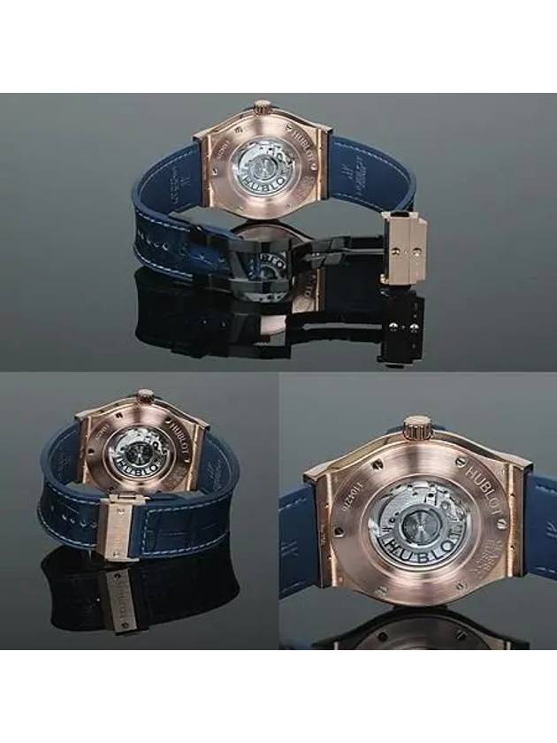 5OX QN 7180 LR 18K Pink Gold Classic Fusion Alligator 45MM Men s Watch - HUBLOT - BALAAN 5