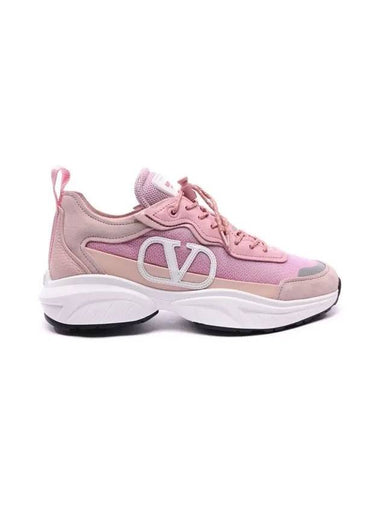 Women's Shegoes Low Top Sneakers Pink - VALENTINO - BALAAN 1