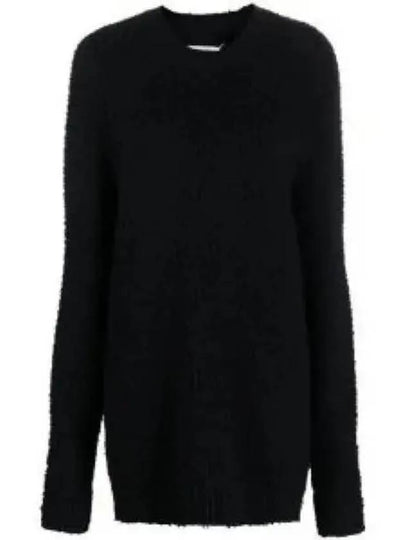 Women's Fur Effect Knit Top Black - MAISON MARGIELA - BALAAN 2