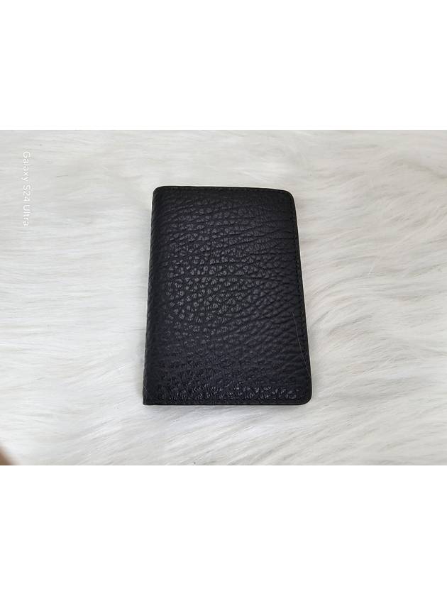 Bovine Leather Card Wallet Black - MAISON MARGIELA - BALAAN 5