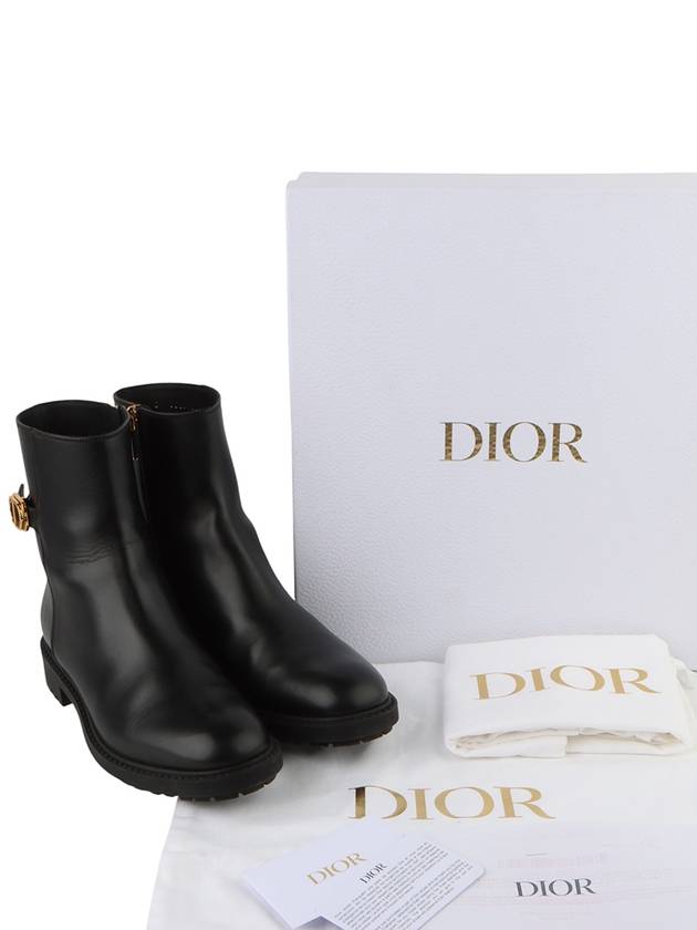 KDI956VEA Montaine 30 Black Gold Angle Boots 38 1 Size 2 Department Store Invoice Copy 33554Y - DIOR - BALAAN 8