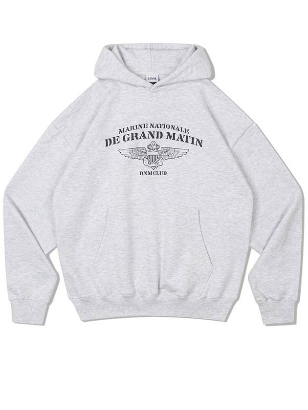 V Heavy Hood Sweat Club Hoodie 1% Melange - DE GRAND MATIN - BALAAN 3