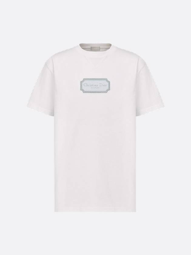 Couture Relaxed Fit Short Sleeve T-Shirt White - DIOR - BALAAN 2