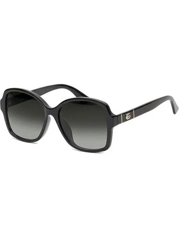 Eyewear Horn Rim Asian Fit Sunglasses Black - GUCCI - BALAAN 1