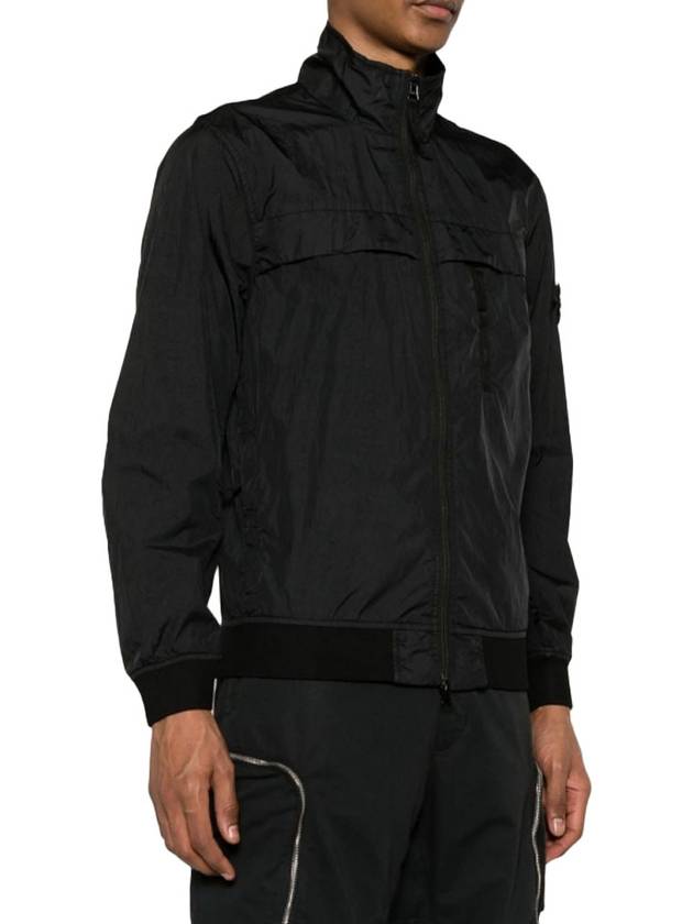 Garment Dyed Crinkle Reps R Nylon Jacket Black - STONE ISLAND - BALAAN 3