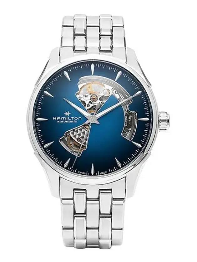 Jazzmaster Automatic 40MM Silver Watch Deep Blue - HAMILTON - BALAAN 1