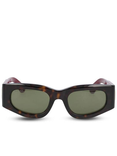 Eyewear Rectangular Frame Sunglasses Dark Green - GUCCI - BALAAN 2