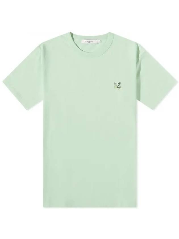 Tonal Fox Head Patch Regular Short Sleeve T-Shirt Mint - MAISON KITSUNE - BALAAN 1