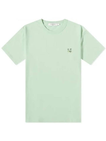 Tonal Fox Head Patch Regular Short Sleeve T-Shirt Mint - MAISON KITSUNE - BALAAN 1