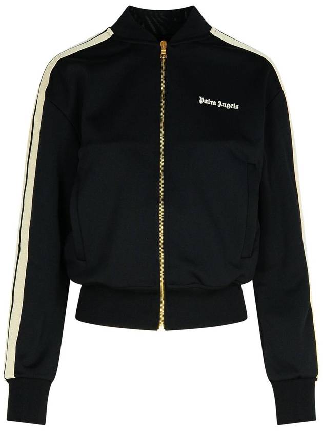 Palm Angels 'Track' Black Polyester Sweatshirt - PALM ANGELS - BALAAN 1