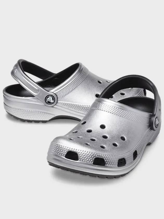 Classic Clog Sandals Silver - CROCS - BALAAN 4