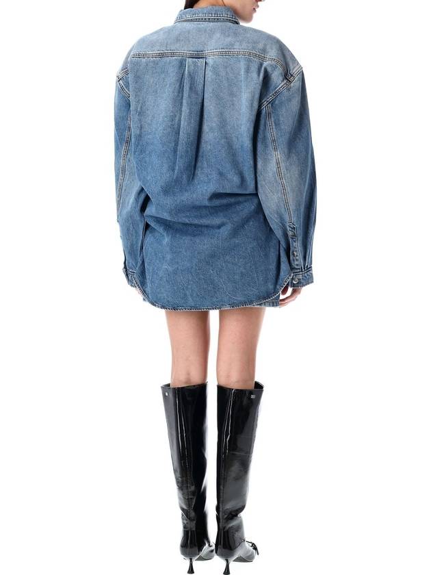 Pre-styled denim shirtdress - ALEXANDER WANG - BALAAN 2