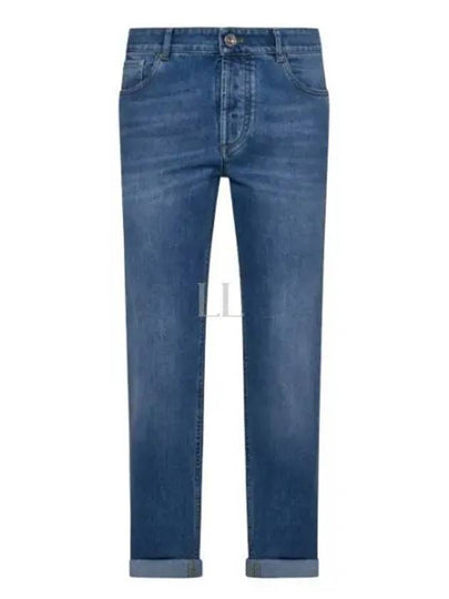 Denim Straight Pants M283PD3210 C1470 DENIM CHIARO OLD - BRUNELLO CUCINELLI - BALAAN 2