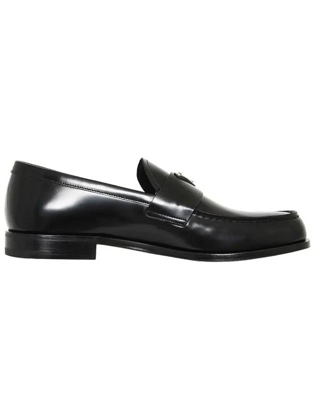 Brushed Leather Loafers Black - PRADA - BALAAN 2