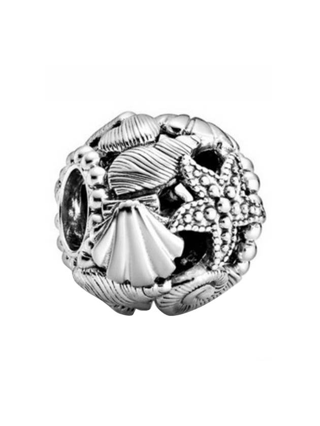 Openwork Starfish Shells Heart Charm Silver - PANDORA - BALAAN 1