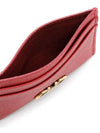 Gancini Card Wallet Lipstick Red - SALVATORE FERRAGAMO - BALAAN 5