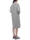 Classic Loopback 4-Bar Sweater Midi Dress Light Grey - THOM BROWNE - BALAAN 7