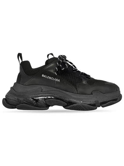 Triple S Sneakers Clear Sole Black - BALENCIAGA - BALAAN 2